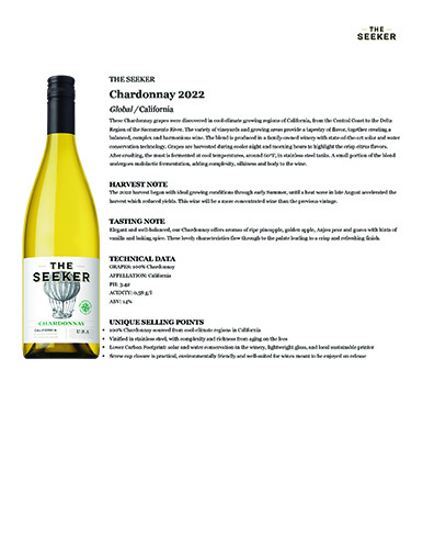 Chardonnay 2022 Fact Sheet