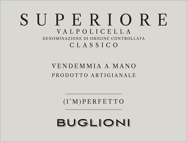 (I’M) Perfetto Valpolicella Classico DOC Front Label