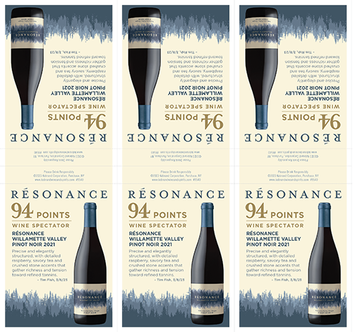 Willamette Valley Pinot Noir 2021 Shelf Talker – 94 Points