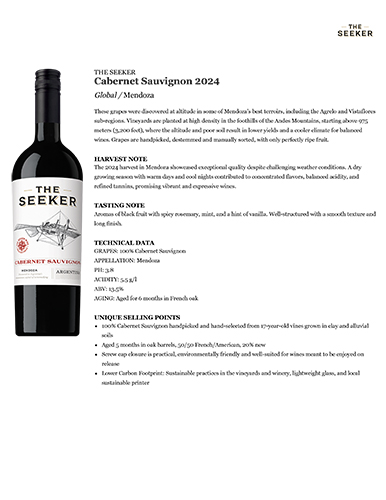 Cabernet Sauvignon 2024 Fact Sheet