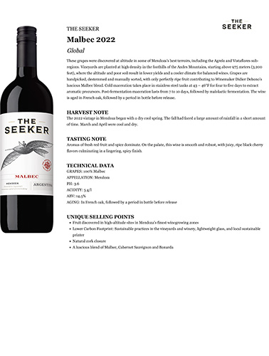 Malbec 2022 Fact Sheet