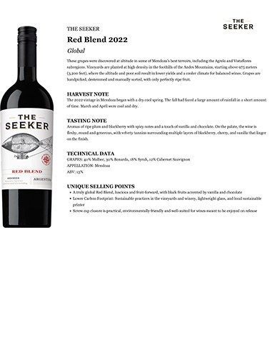 Red Blend 2022 Fact Sheet