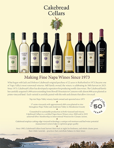 Cakebread Family Sell Sheet (Editable PDF)
