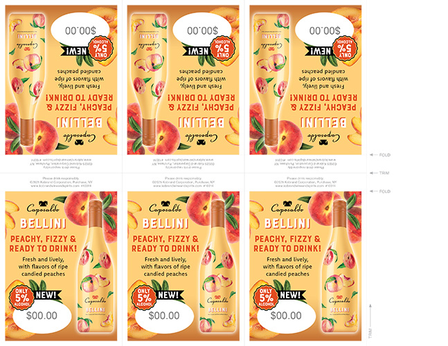 Caposaldo Bellini Shelf Talker 6-Up