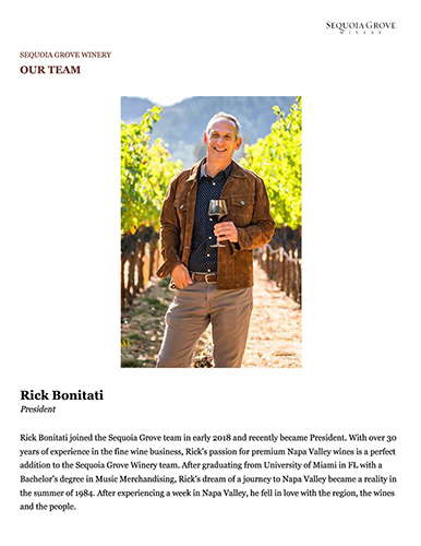 Rick Bonitati, President Biography