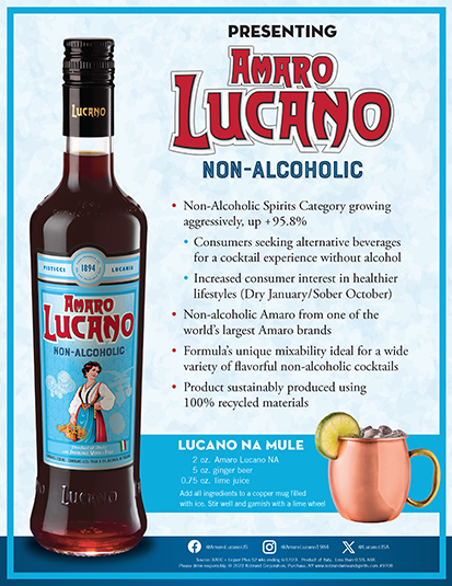 Amaro Lucano Non-Alcoholic Sell Sheet