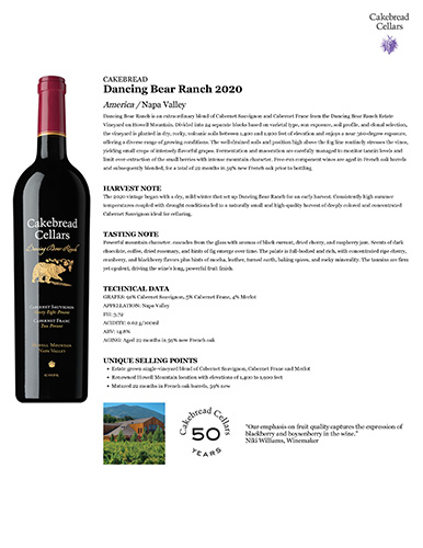 Dancing Bear Ranch 2020 Fact Sheet