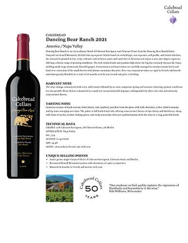 Dancing Bear Ranch 2021 Fact Sheet