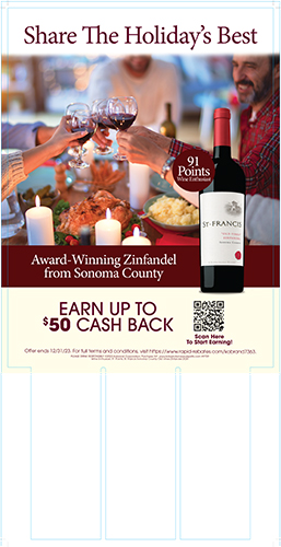 St. Francis Old Vines Zinfandel Thanksgiving Case Card