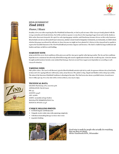 Zind 2022 Fact Sheet
