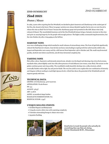 Zind 2021 Fact Sheet