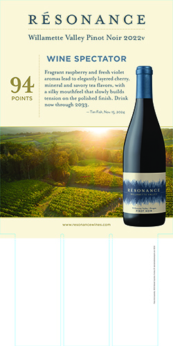 Willamette Valley Pinot Noir 2022 Case Card – 94 Points