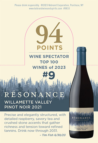 Resonance Willamette Valley Pinot Noir Top 100 Necker