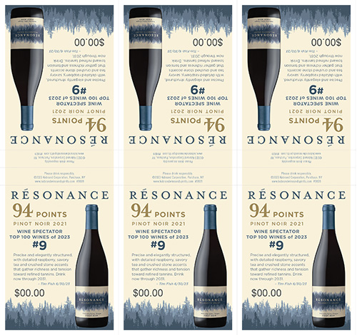 Willamette Valley Pinot Noir Top 100 Shelf Talker (Editable PDF)