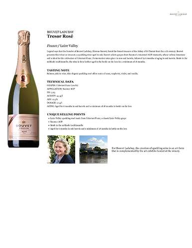 Tresor Rosé Fact Sheet