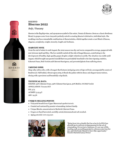 Biserno 2022 Fact Sheet