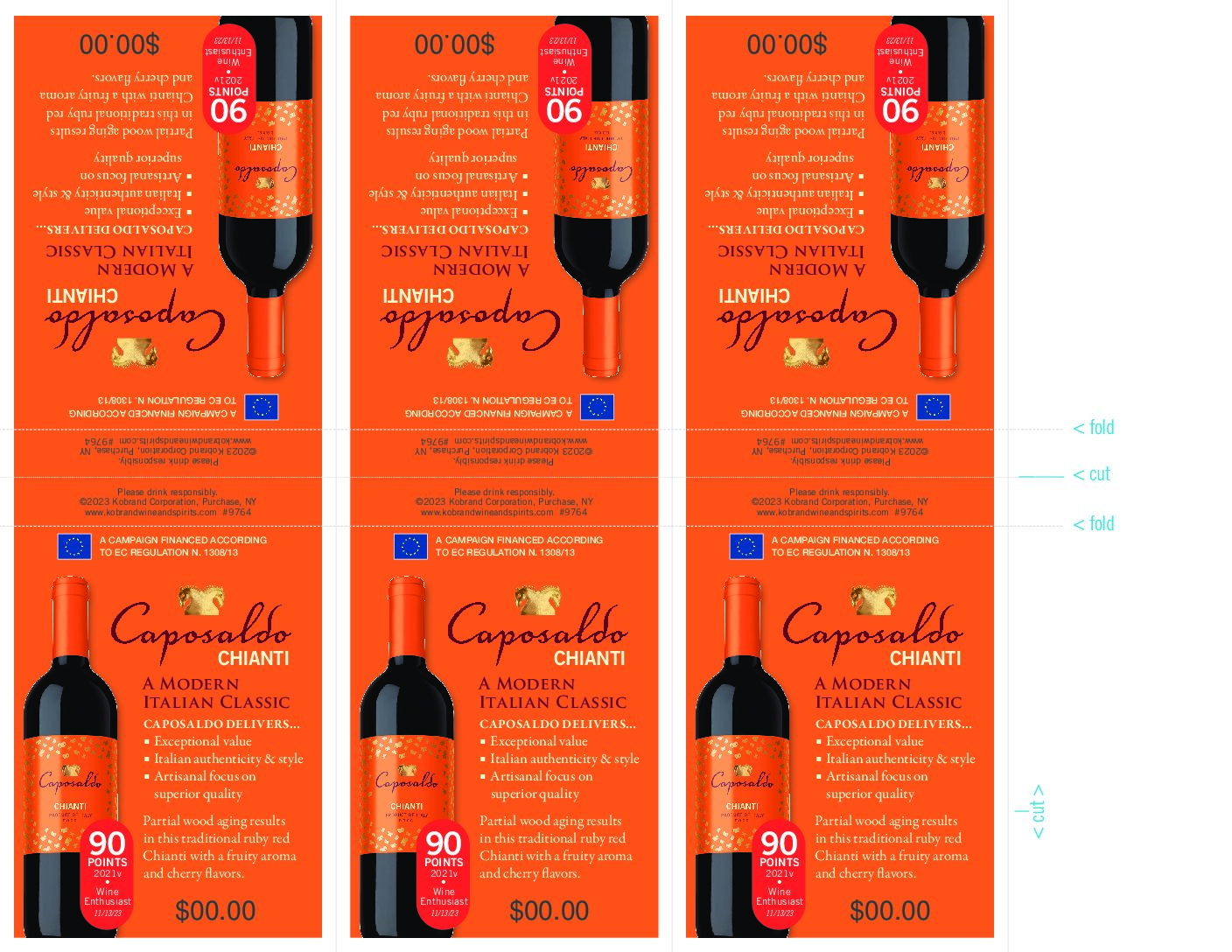 Caposaldo Chianti 2021v Shelf Talker