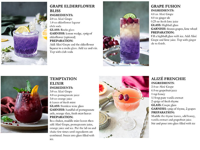 Alize Grape Cocktail Database