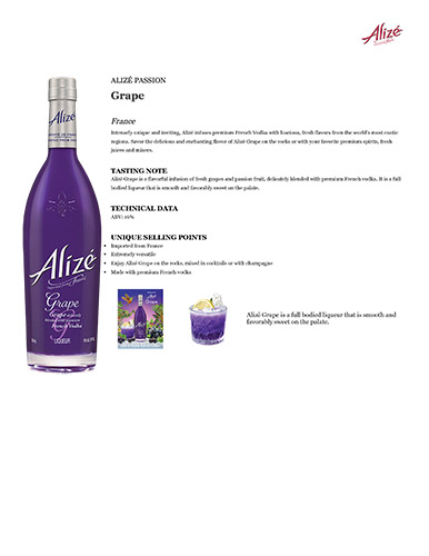 Alize Grape Fact Sheet