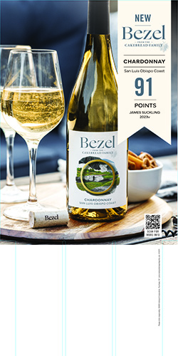 Bezel Chardonnay 2023 James Suckling Case Card – 91 Points