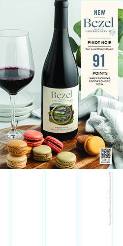 Bezel Pinot 2023 Noir James Suckling Case Card – 91 Points