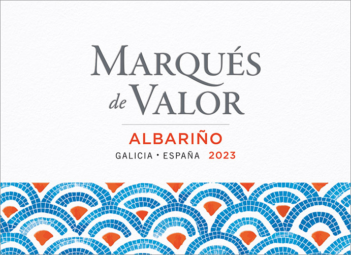 Marqués de Valor Albarino 2023 Front Label