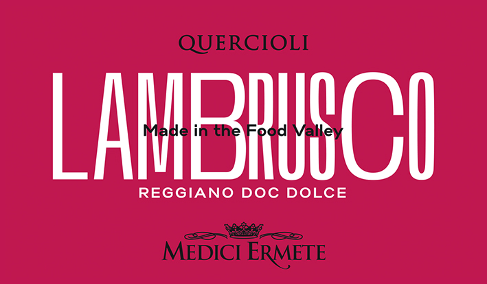 Quercioli Lambrusco Dolce Front Label