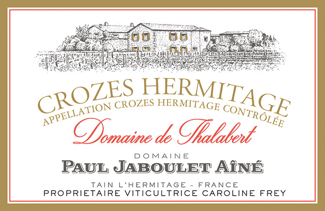 Thalabert Crozes-Hermitage Rouge Front Label