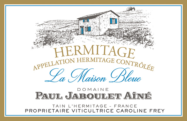 La Maison Bleue Hermitage Rouge Front Label