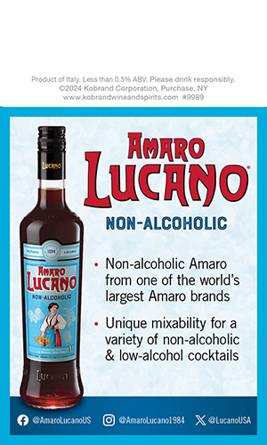 Amaro Lucano Non-Alcoholic Shelf Talker