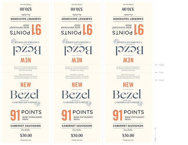 Cabernet Sauvignon 2022 6-Up Shelf Talker (Editable PDF) – Wine Enthusiast