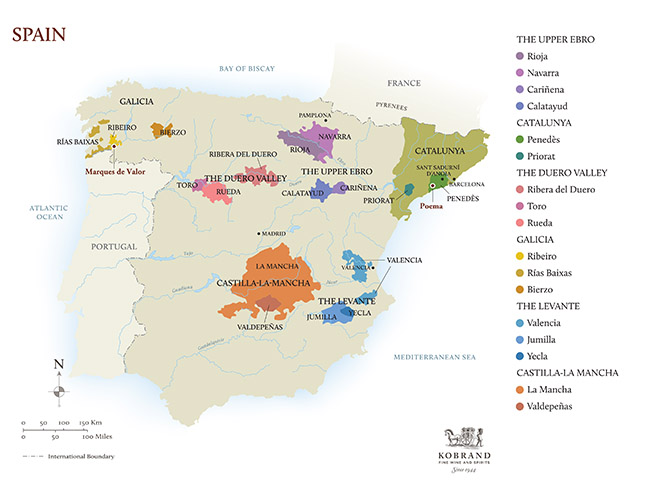 Marques de Valor Spain Map