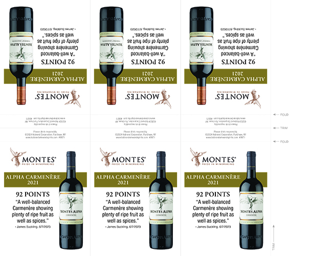 Alpha Carmenere 2021 Shelf Talker