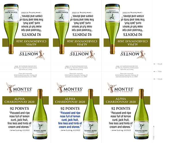 Alpha Chardonnay 2020 Shelf Talker