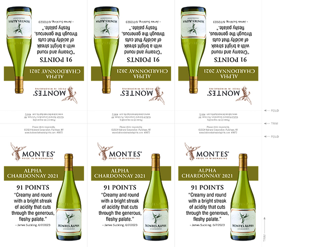 Alpha Chardonnay 2021 Shelf Talker