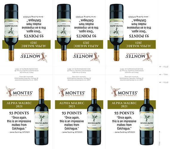 Alpha Malbec 2021 Shelf Talker