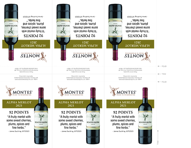 Alpha Merlot 2021 Shelf Talker