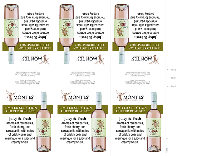 Limited Selection Cherub Rosé 2023 Shelf Talker