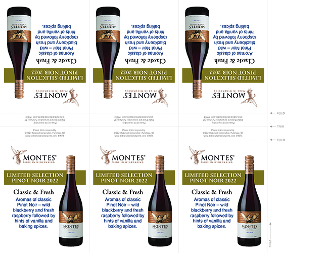 Limited Selection Pinot Noir 2022 Shelf Talker