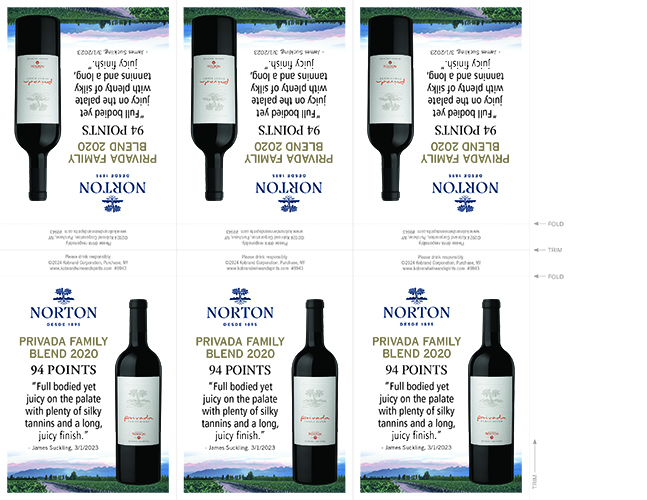 Privada Family Blend 2020 Shelf Talker