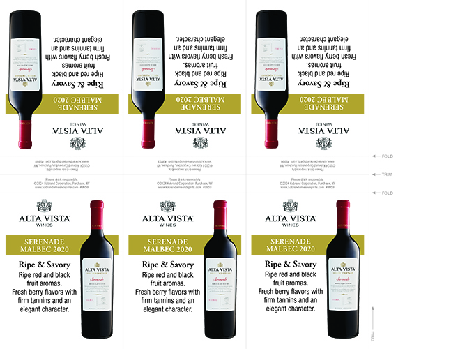 Serenade Malbec 2020 Shelf Talker