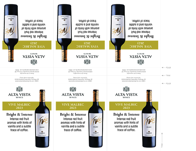 Vive Malbec 2023 Shelf Talker