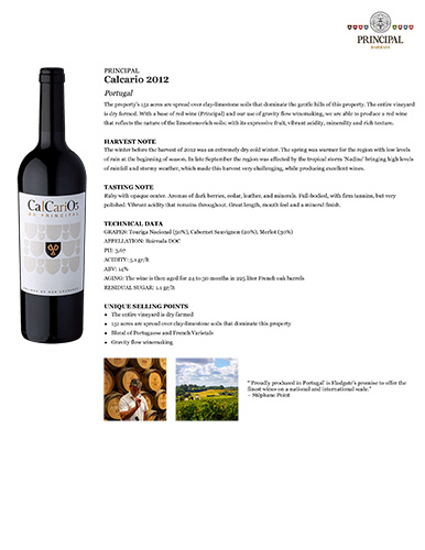 Calcario 2012 Fact Sheet