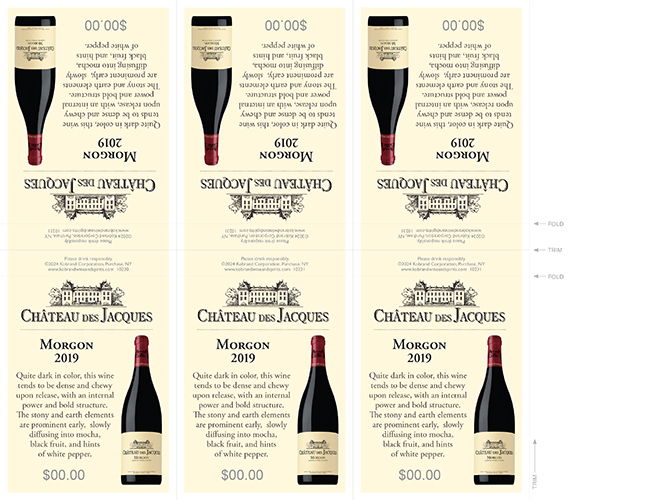 Morgon 2019 6-Up Shelf Talker (Editable PDF)