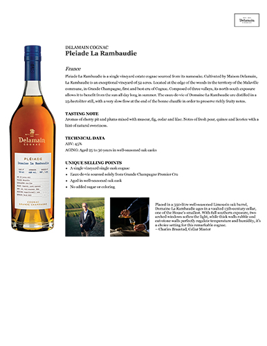 Pléiade Domaine La Rambaudie Fact Sheet