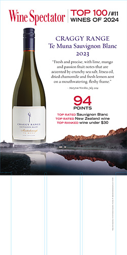 Te Muna Sauvignon Blanc 2023 Wine Spectator ‘Top 100’ Case Card