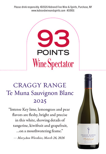 Te Muna Sauvignon Blanc 2025 Wine Spectator Necker – 93 Points