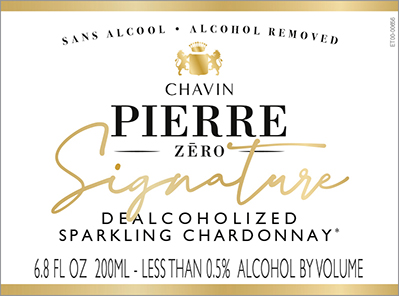 Pierre Chavin Zero Signature Sparkling Chardonnay Front Label (200ml)