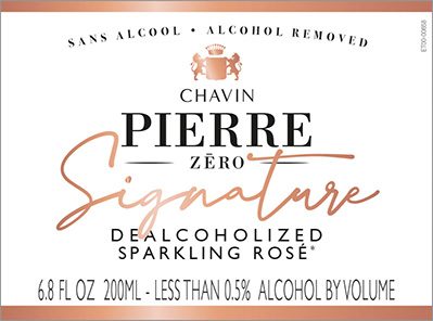 Pierre Chavin Zero Signature Sparkling Rosé Front Label (200ml)
