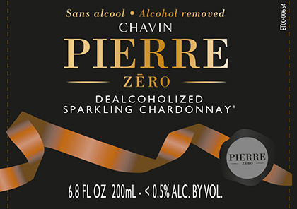 Pierre Chavin Zero Sparkling Chardonnay Front Label (200 ml)